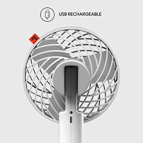 Sharper Image Rechargeable Handheld Personal Fan with 3 Speeds