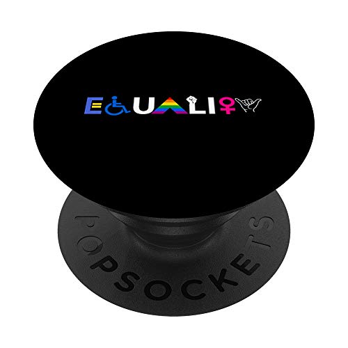 "EQUALITY" Equal Rights LGBTQ Ally Unity Pride Feminist PopSockets PopGrip: Swappable Grip for Phones & Tablets