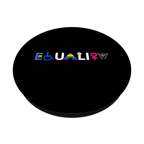 "EQUALITY" Equal Rights LGBTQ Ally Unity Pride Feminist PopSockets PopGrip: Swappable Grip for Phones & Tablets