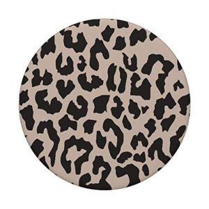 Tan Leopard Cheetah Print Animal For Women Girls Cute PopSockets PopGrip: Swappable Grip for Phones & Tablets