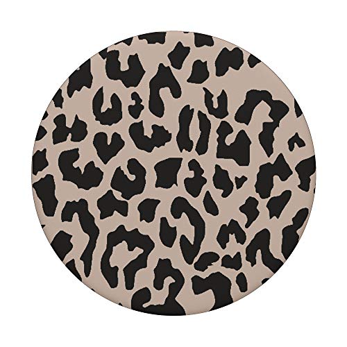 Tan Leopard Cheetah Print Animal For Women Girls Cute PopSockets PopGrip: Swappable Grip for Phones & Tablets