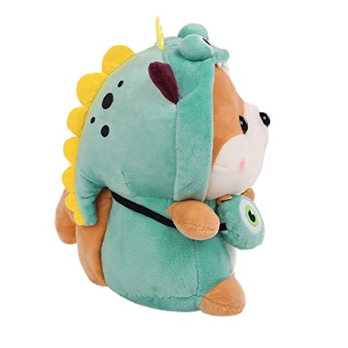 DENTRUN Squirrel Stuffed Animals, Cute Plush Doll Play Toys for Kids Girls Boys Adults Birthday Xmas Gift, 9.84/13.78/17.72 Inches, Christmas Elk, Yellow Bee, Green Dinosaur