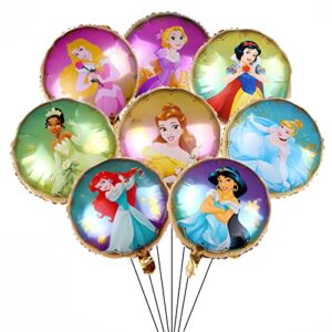 princess party balloons supplier 9pcs disney princess balloons for kids birthday baby shower decorations