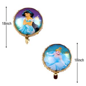 Princess Party Balloons Supplier 9pcs Disney Princess balloons for Kids Birthday Baby Shower Decorations