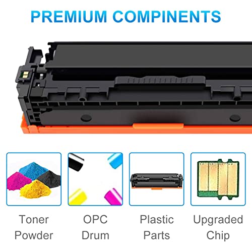 CLYWENSS Compatible crg-131 Toner Cartridges Replacement for Canon 131 131H Toner to use with MF8280Cw MF628Cw MF624Cw LBP7110Cw Laser Printer (Black, Cyan, Magenta, Yellow, 4 Pack)