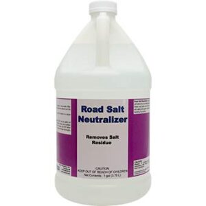 road salt neutralizer -neutralizes salt's corrosive films, paint metal protective & road film- 1 gallon makes 32 gallons