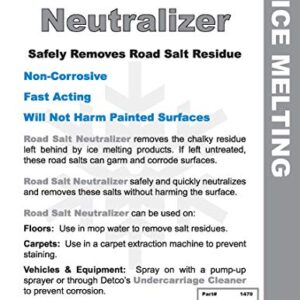 Road Salt Neutralizer -Neutralizes Salt's Corrosive Films, Paint Metal Protective & Road Film- 1 Gallon Makes 32 gallons