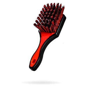 adam's tire brush – premium tire brush for car detailing & rubber tire car cleaning| use w/tire cleaner or all purpose cleaner & before tire shine or wheel cleaner