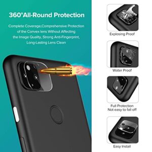 ivoler [6 Pack] [4 Pack] Tempered Glass Screen Protector for Google Pixel 4a 5G with [2Pack] Camera Lens Protector with [Alignment Frame Easy Installation],HD Clear Anti-Scratch Film,6.2 inch