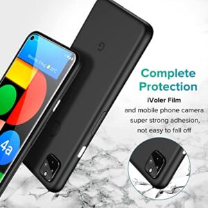 ivoler [6 Pack] [4 Pack] Tempered Glass Screen Protector for Google Pixel 4a 5G with [2Pack] Camera Lens Protector with [Alignment Frame Easy Installation],HD Clear Anti-Scratch Film,6.2 inch