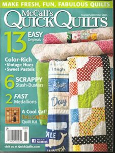 mc call's quick quilts, august/september, 2015 (like new condition)