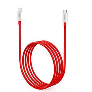 velogk warp charge 65 charging cable [10v/6.5a] exclusive for oneplus 9 pro/9r/9/8t cable replacement, 65w usb c to usb c warp charger adapter cord(6.6ft/2m)