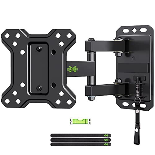 USX MOUNT Full Motion TV Wall Mount for Most 10-26 Inch LED, Flat Screen TVs Lockable RV Mount on Motor Home Camper Truck Marine Boat Trailer TV Mount up to 33 lbs VESA 100x100mm Easy One Step Lock