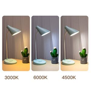 Useful LED Table Lamp Desk Lamps with 3 Lighting Modes Chargeable Dimmable Modern Bedside Nightstand Lamp for Reading Bedroom Office Desk lamp (Color : Green)