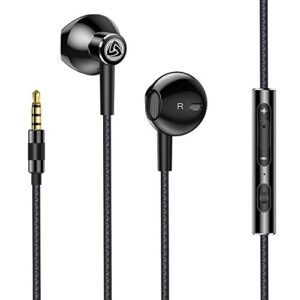 LUDOS SPECTA Wired Earbuds in-Ear Headphones, Earphones with Microphone for Clear Calls, Strong Bass, Sound-Dynamic, Noise Isolating, for iPhone, iPad, Samsung, Laptop, Computer, Smartphones, Tablets