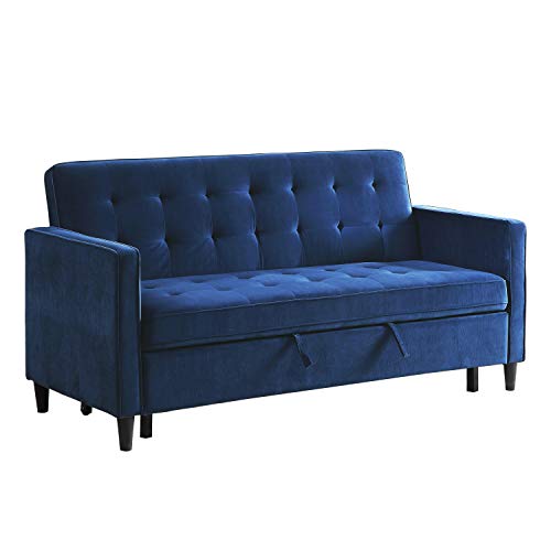 Lexicon Knoxville Convertible Studio Sofa Bed, Navy