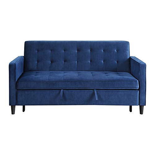 Lexicon Knoxville Convertible Studio Sofa Bed, Navy