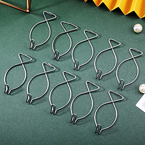 Drop Ceiling Clips Hanging Ceiling Hooks Suspended Ceiling Hooks for Classrooms, Office, Party, Home and Wedding Decoration (48 Pieces)