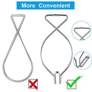 Drop Ceiling Clips Hanging Ceiling Hooks Suspended Ceiling Hooks for Classrooms, Office, Party, Home and Wedding Decoration (48 Pieces)