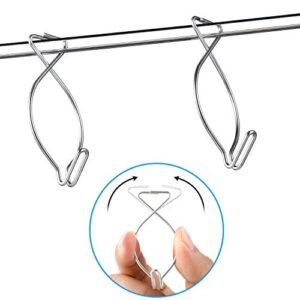 Drop Ceiling Clips Hanging Ceiling Hooks Suspended Ceiling Hooks for Classrooms, Office, Party, Home and Wedding Decoration (48 Pieces)