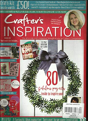 CRAFTER'S INSPIRATION MAGAZINE ISSUE, 20 FREE GIFTS NOT INCLUDE, JUST MAGAZINE