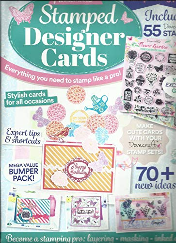 STAMPED DESIGNER CARDS MAGAZINE ALLIN ONE STAMP + MAG PACK 70 + NEW IDEAS