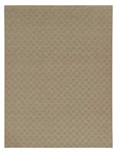 koeckritz chequer style indoor / outdoor area rugs & runners with a natural wool like softness eco-friendly duraknit pile & loop carpet. many sizes and colors available (4' x 6', taupe)