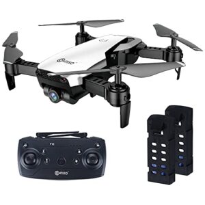 contixo f16 fpv drone with camera for kids - 2.4g rc quadcopter drones for kids and beginners with 6-axis gyro, 1080p hd camera, follow me mode, gesture control, headless mode, wifi, 2 batteries