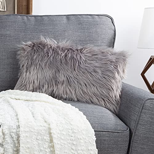 Lavish Home 80-PFS-4 Pillow, 12"x20", Gray