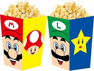 24 pcs party favor boxes for kids birthday party supplies, party popcorn boxes for kids party favors