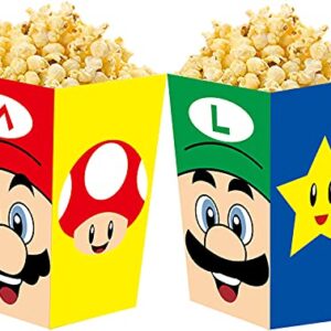 24 Pcs Party Favor Boxes for Kids Birthday Party Supplies, Party Popcorn boxes for Kids Party Favors