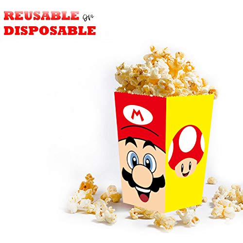 24 Pcs Party Favor Boxes for Kids Birthday Party Supplies, Party Popcorn boxes for Kids Party Favors