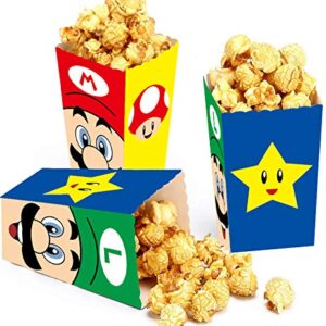 24 Pcs Party Favor Boxes for Kids Birthday Party Supplies, Party Popcorn boxes for Kids Party Favors