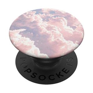 pastel pink and purple cloud blue sky watercolor clouds popsockets grip and stand for phones and tablets