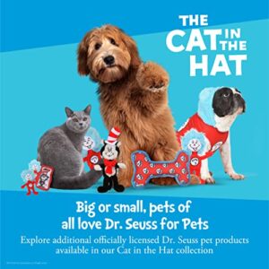 Dr. Seuss for Pets The Cat in The Hat Figure Plush Dog Toy | Small Dog Toys, 6 Inch Dog Toy The Cat from The Cat in The Hat | Red, White, and Black Stuffed Animal Dog Toy from Dr Seuss Collection