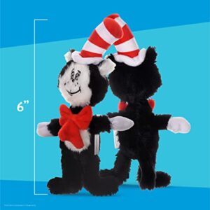 Dr. Seuss for Pets The Cat in The Hat Figure Plush Dog Toy | Small Dog Toys, 6 Inch Dog Toy The Cat from The Cat in The Hat | Red, White, and Black Stuffed Animal Dog Toy from Dr Seuss Collection