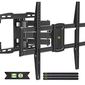 USX MOUNT Full Motion TV Wall Mount for Most 37-75 inch TV, Swivel and Tilt TV Mount with Dual Articulating Arms, Wall Mount TV Bracket Up to 132lbs, VESA 600x400mm, 16" Wood Studs, XML019