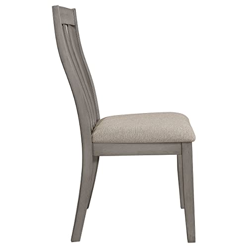 Coaster Furniture Nogales Slat Back Coastal Grey (Set of 2) Side Chair 109812