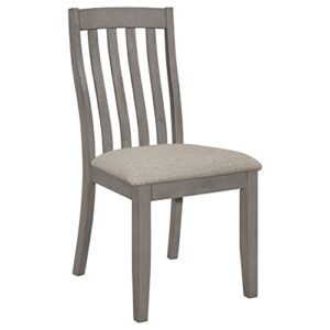 Coaster Furniture Nogales Slat Back Coastal Grey (Set of 2) Side Chair 109812