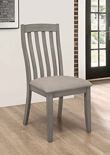 Coaster Furniture Nogales Slat Back Coastal Grey (Set of 2) Side Chair 109812