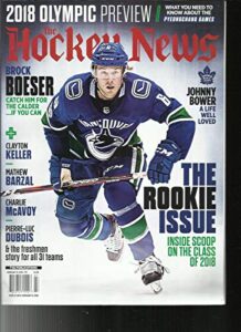 the hockey news, 2018 olympic preview the rookie issue february, 2018