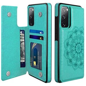 cooya for samsung s20 fe case, galaxy s20 fe 5g case wallet case with card holder premium pu leather magnetic closure protective back flip phone case for samsung galaxy s20 fe(fan edition) 5g 6.5inch