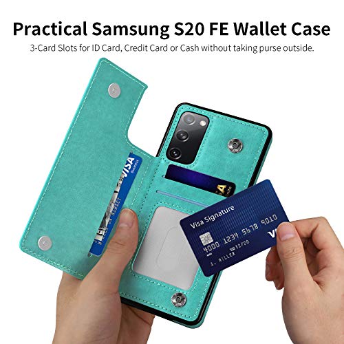 COOYA for Samsung S20 FE Case, Galaxy S20 FE 5G Case Wallet Case with Card Holder Premium PU Leather Magnetic Closure Protective Back Flip Phone Case for Samsung Galaxy S20 FE(Fan Edition) 5G 6.5Inch