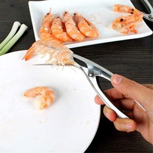 SFASTER Shrimp Deveiner Tool, Stainless Steel Peel Shrimp Kitchen Tools, Shrimp/Mantis Shrimp Peeling Tool Seafood Peeler Tools