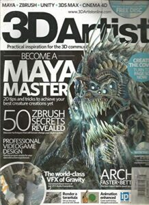 3d world magazine, become a maya master, 2014, issue 66 ~