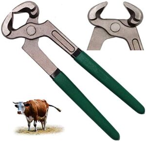 carlampcr hoof trimmers goat hoof trimming shears nail clippers, horse farrier tool, multi-purpose hoof trimmers for goats sheep pigs cattle horses, with rubber grip, durable and convenient