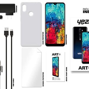 Yezz Art 1 Ocean Green – Unlocked Smartphone – 6.1 HD+ Screen – 32GB + 3GB, Android 10, 1 Year Warranty