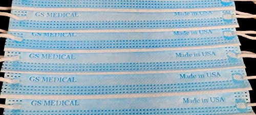 MADE IN USA, ASTM level 3, Disposable Face Mask, 3 layer, Nose Pin, Ear loops, For Men, Women & Children, Breathable, soft, hypoallergenic