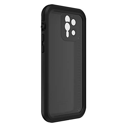 IPhone 12 Pro Case, LifeProof, FRĒ Series, waterproof IP68, built-in screen protector, port cover protection, snaps to MagSafe - BLACK