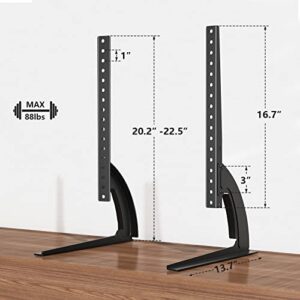 TAVR Universal Table Top TV Stand Base TV Legs for Most 32 37 40 42 47 50 55 LCD LED Plasma Flat Screen TVs, Height Adjustable Leg TV Replacement Stand, Holds up to 88 lbs, Max VESA 800x400 mm